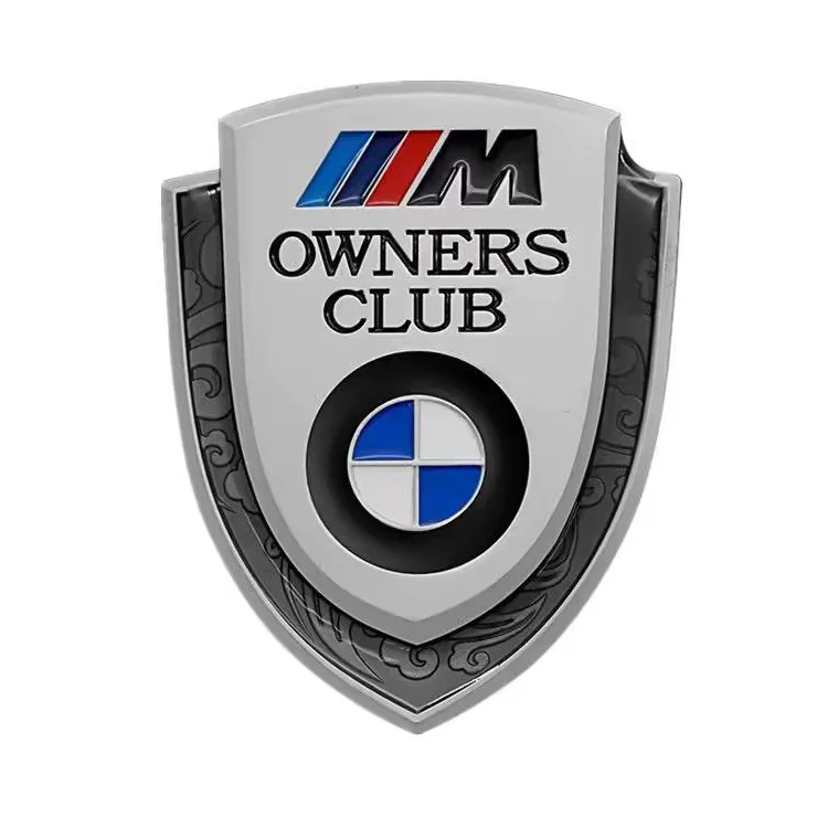 Custom Self Adhesive Car Metal Sticker Metal Labels Free Design 3D Embossed Logo Metal Sticker Labels Motor Vehicle Badge