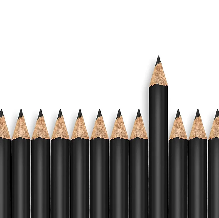 personalized sketch pencil 2b 4b 6b 8b 10b high quality mini golf round wooden pencils with eraser