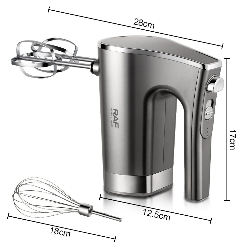 Kitchen Powerful Cordless Hand Mixer 200w 3-Speed for Cream Cookies Stainless Steel Egg Beater