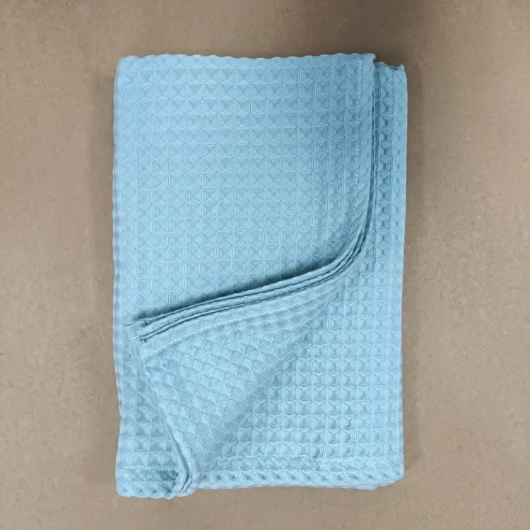 Hotel thick waffle weave bath towel 100% cotton waffle weave blanket