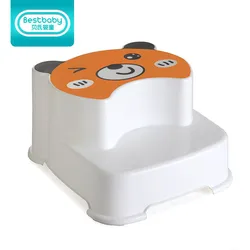 2021 Hot Sale Bathroom Baby Toilet Child Plastic Non Slip Step Ladder Stool Step Stool For Kids