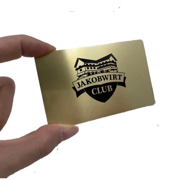 Wholesale Cheap Custom Printing Engraved Name Logo Luxury Stainless Steel Metal Vip Business Card