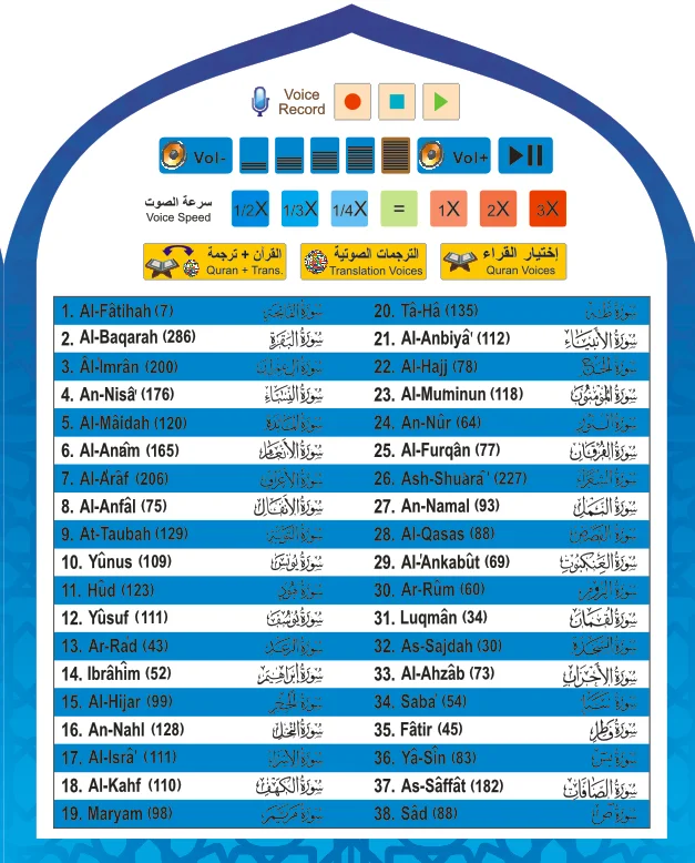 Ручка для чтения Корана, устройство для чтения Священного Корана, Бесплатная поддержка языков, говорящая ручка для Корана