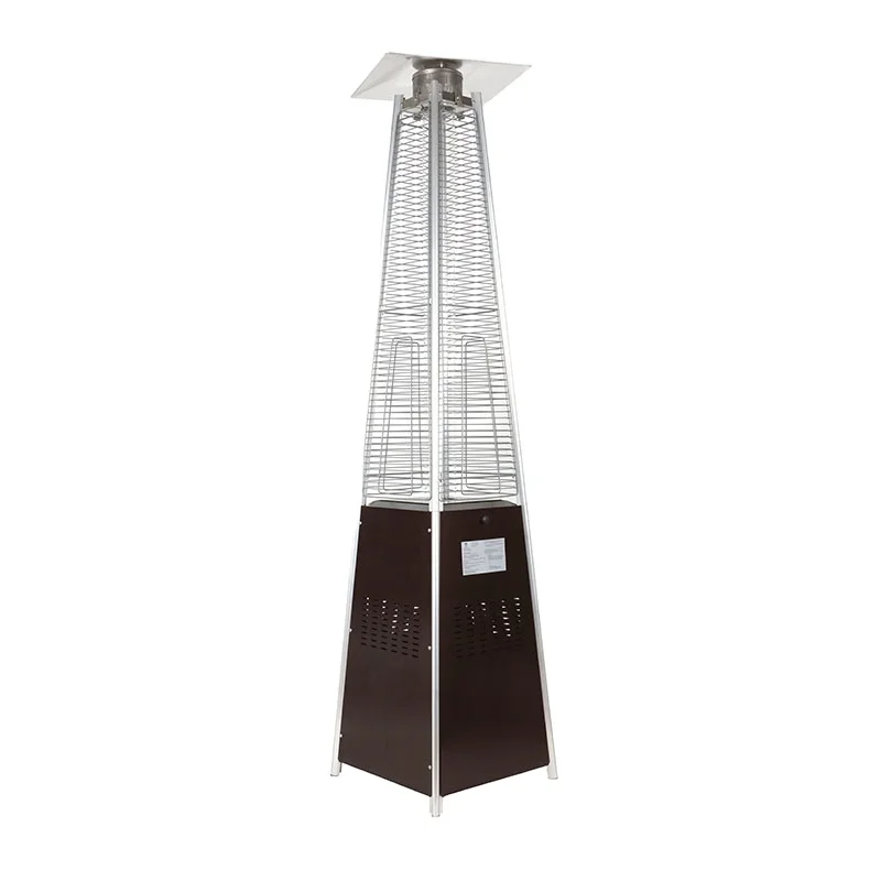 Low Price Portable Propane Patio Heater Novel Design Iron Tower Flame Pyramid for Outdoor Gardens Gas Water Heater from Malaysia