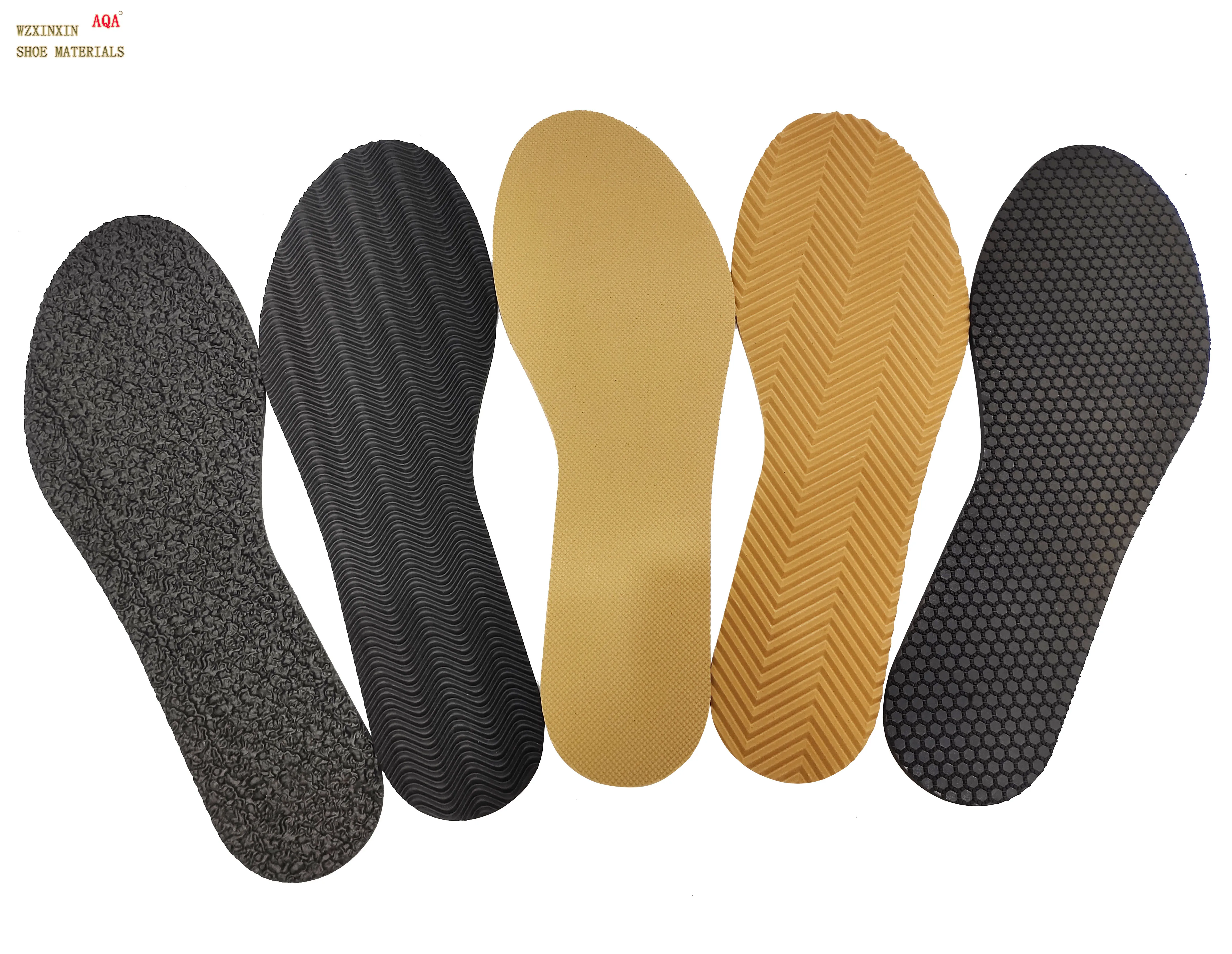 Environment  friendly recyclable material rubber sheet various design outsole sheet for slipper and sandals