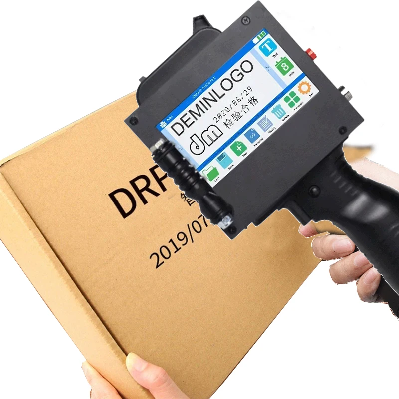 50MM Large Format Printer Cloth T Shirt Logistics Carton Inkjet Printing Machine Digital Hand Held Logo Wall Ink Jet Printer
