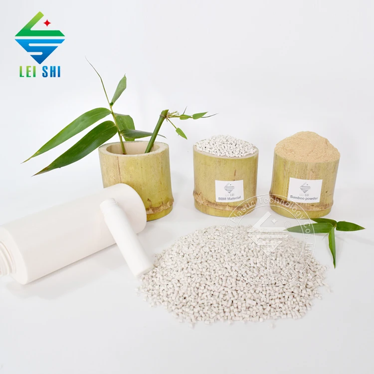 Bamboo biodegradable material bio degradable travel set mini compostable bottle