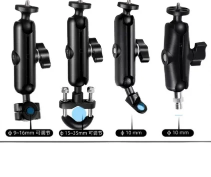 universal  aluminum camera holder for motorcycle bike e-bike racing motorcycle e-scooter handle bar 15-35mm or mirror holder