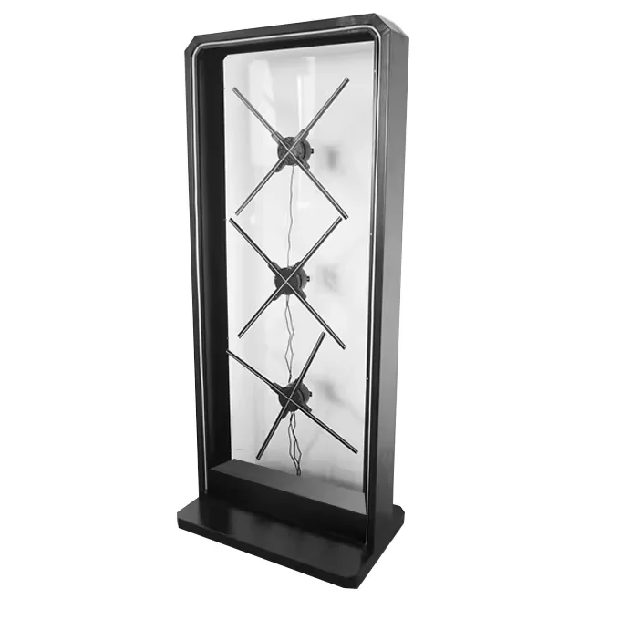 1*3 65Cm Holographic Fan Splicing Human Size Cabinet Projector 3D Hologram Advertising Fan 3D Hologram Projector