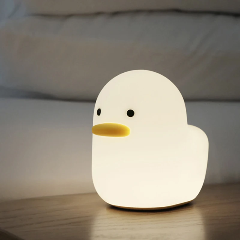 Wholesale Small Duck Led Night Sleeping Lamp Rechargeable USB Table Lamp Home Bedroom Decors