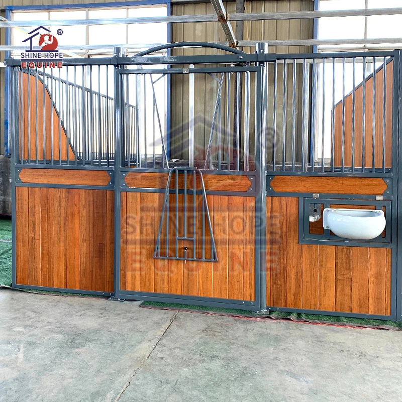 Shinehope prefabricated horse stable stall front horse stall gate
