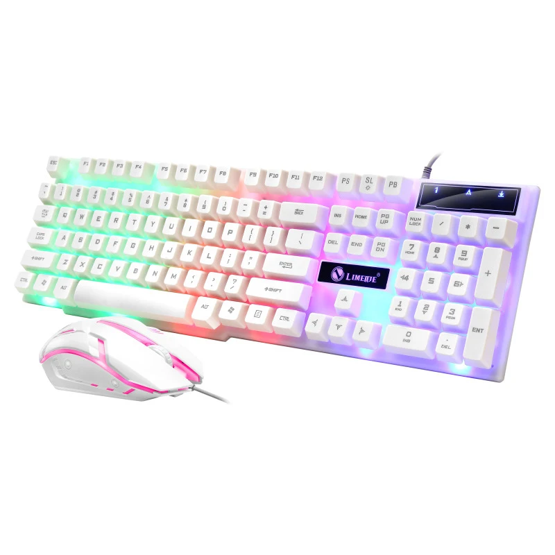 Selead Factory Mechanical Keyboard and Mouse Wired Combo Backlit 104 Key Mechanical Keyboard RGB Mouse