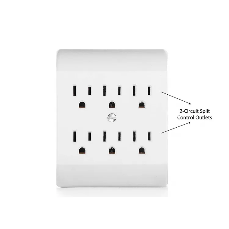 Grounded 6 Outlet Tap