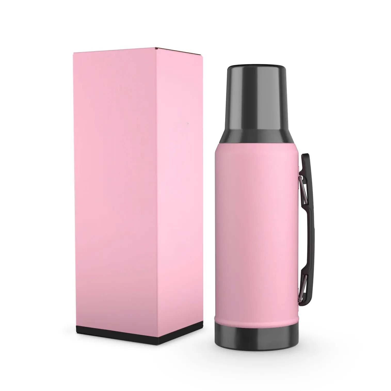 Messi same style 1200ml Termo Stainless Steel Insulat Travel Outdoor Hot Water Thermos Pot with Handle Classic Design for Adults