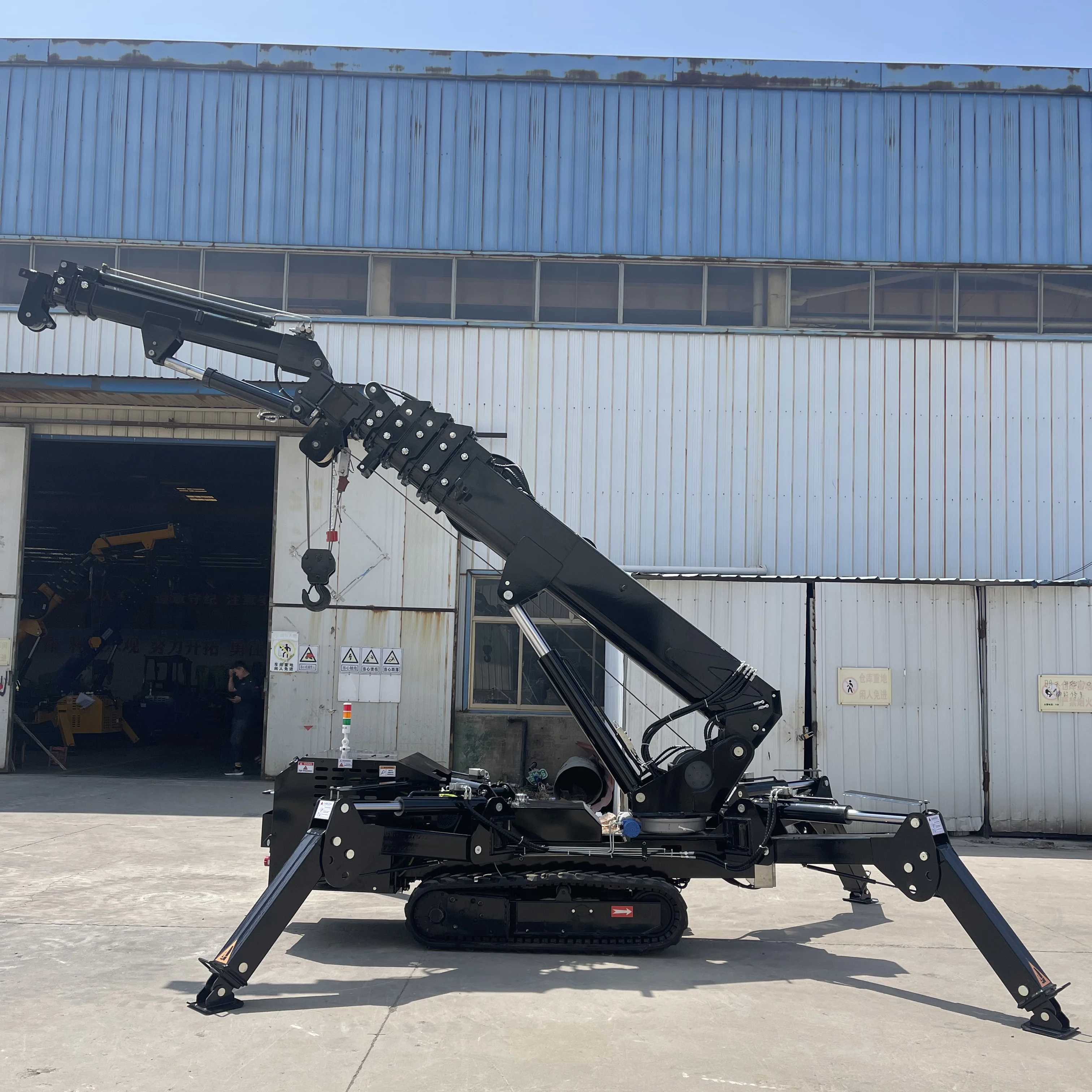 P-016 china mini crane portable electric spider electric crane for sale with remote 1 ton 3 ton 5 ton price precise
