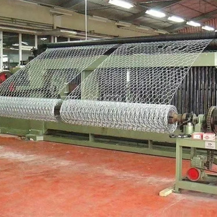 Gabion mesh production / hexagonal wire mesh weave / gabion mesh weaving machine