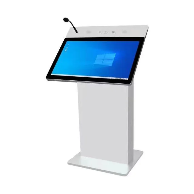 Floor Mounted Advertising LCD Screen 55 Inch Android Kiosk Touch Screen Display Information Digital Signage