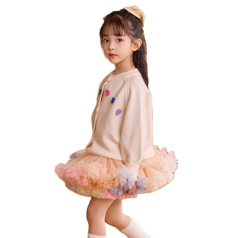 Детская трикотажная юбка-пачка