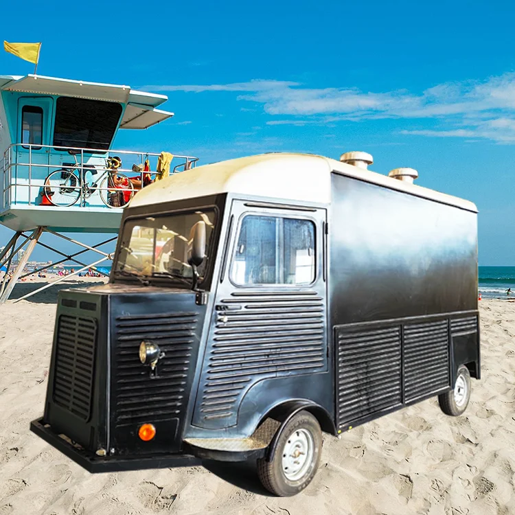 Mobile Street Electric Food Trucks Fully Equipped Snack Kiosk For Coffee Pizza Other Foods With Full Kitchen
