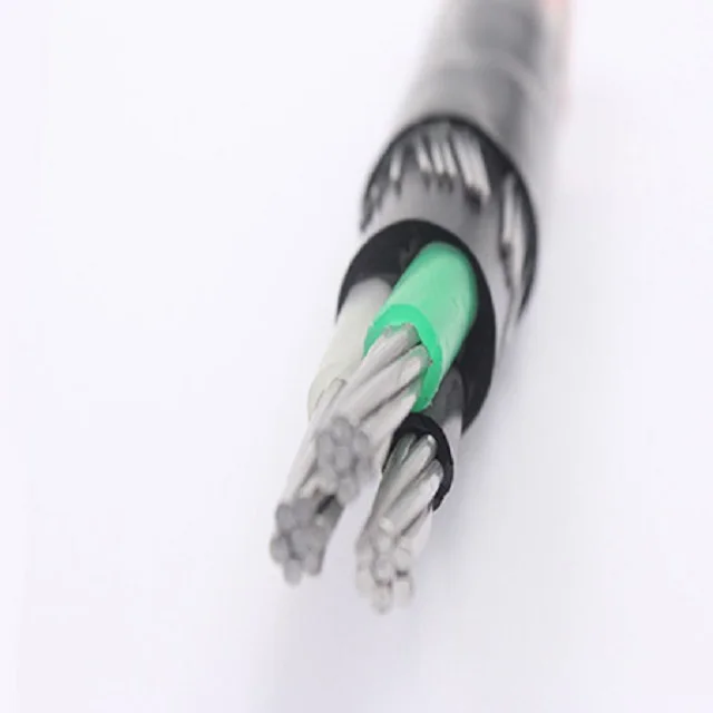  LV 0 6/1KV AWG BS стандартный алюминиевый сердечник PE изолированный концентрический нейтральный кабель с курткой из сшитого полиэтилена используемой для