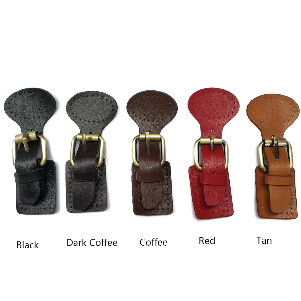 Genuine Leather Bag Magnetic Buttons Bronze Hasp Buckle Handmade Pack Buckles for Women Girls DIY Crossbody Handbag Accessories