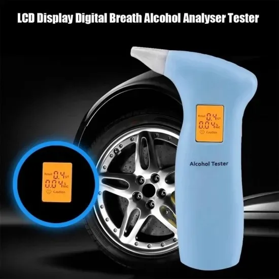 Alcohol Tester Breathing Test Meter Detector with
