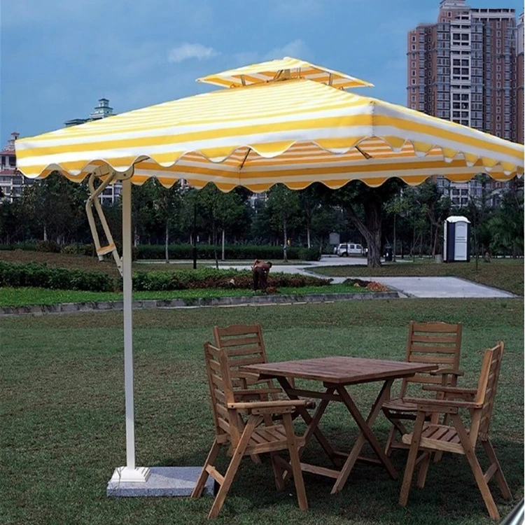 Outdoor Umbrella Big Size Side Column Square Outdoor Garden Parasol Patio Umbrellas