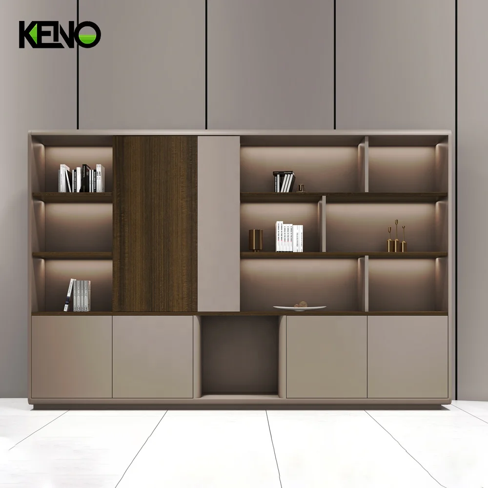 Office Furniture Disassemble Sliding Display Wardrobe Shoe Cabinet Metal Safe Wood Storage File Cabinet with Shelves and Doors