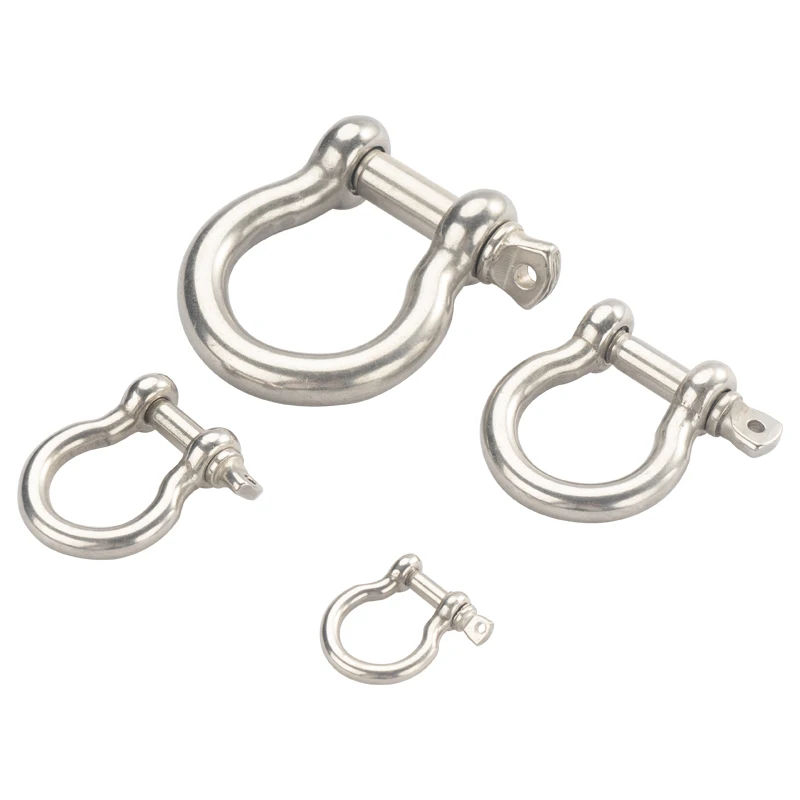 High Receiver Bow Shackle Bolt Type With Safety Pin Bolt Type High strength forged Bow Shackle bolt shackle made in china