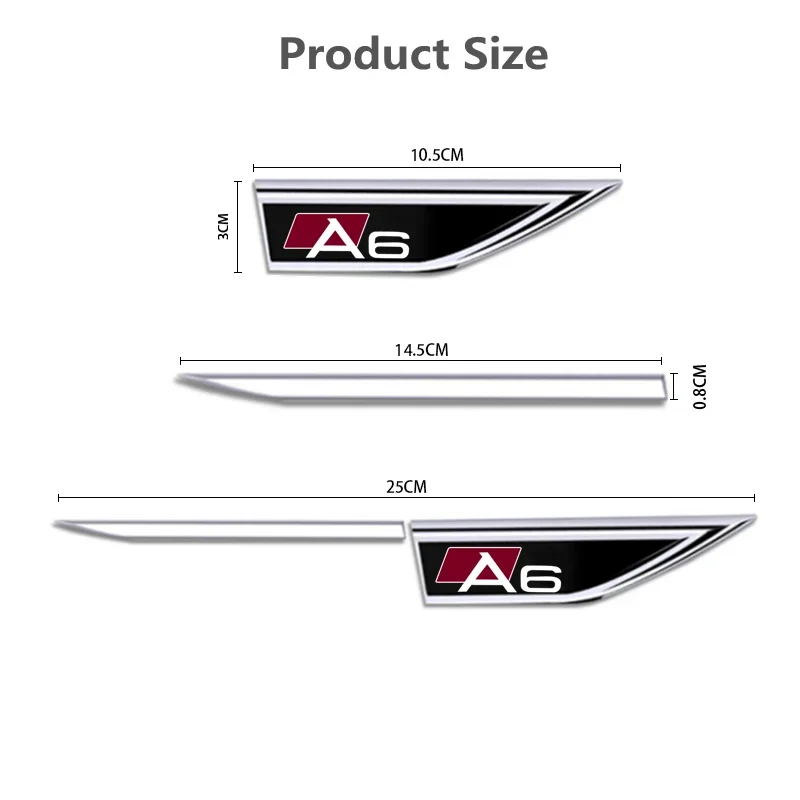 Custom Abs Plastic Chrome Car Body Badge Emblem Stickers With Self-Adhesive