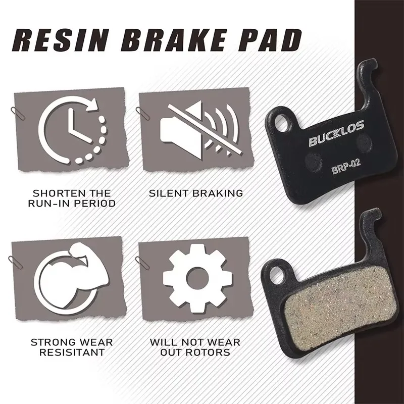 BUCKLOS Ceramic Hydraulic Disc Brake Pads For A01S M06 M07 Road Bicycle MTB Brake Pad Wear-resistant Disc Brake Pads