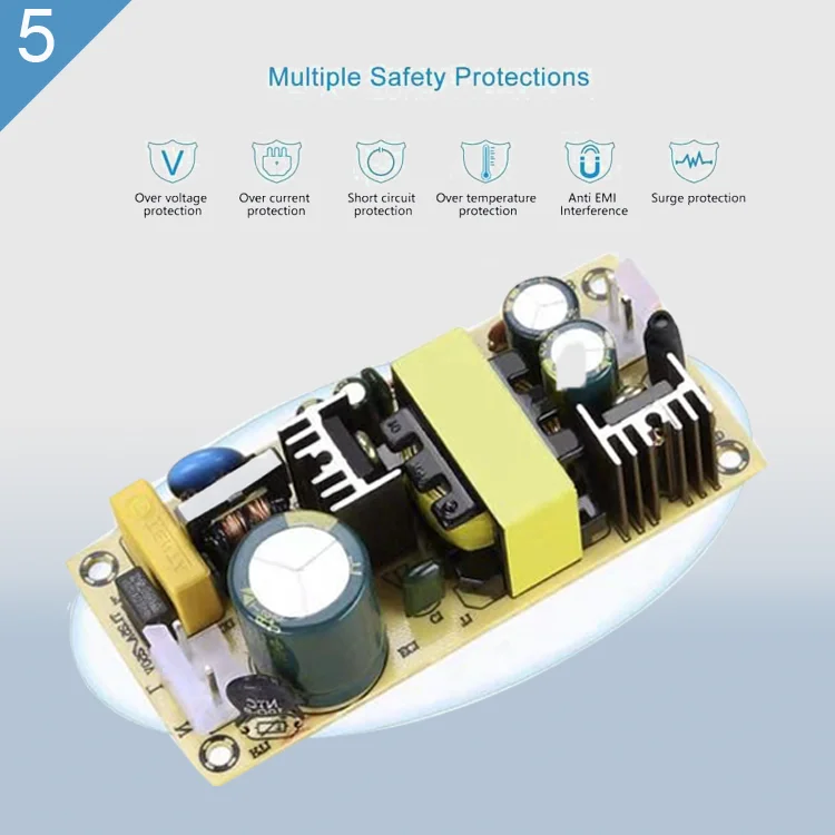 
10W 5V 2A plug-in ac dc adapter, 5 volt 2 amp wall mounted power adapter Input 100-240V Ac 50/60Hz 