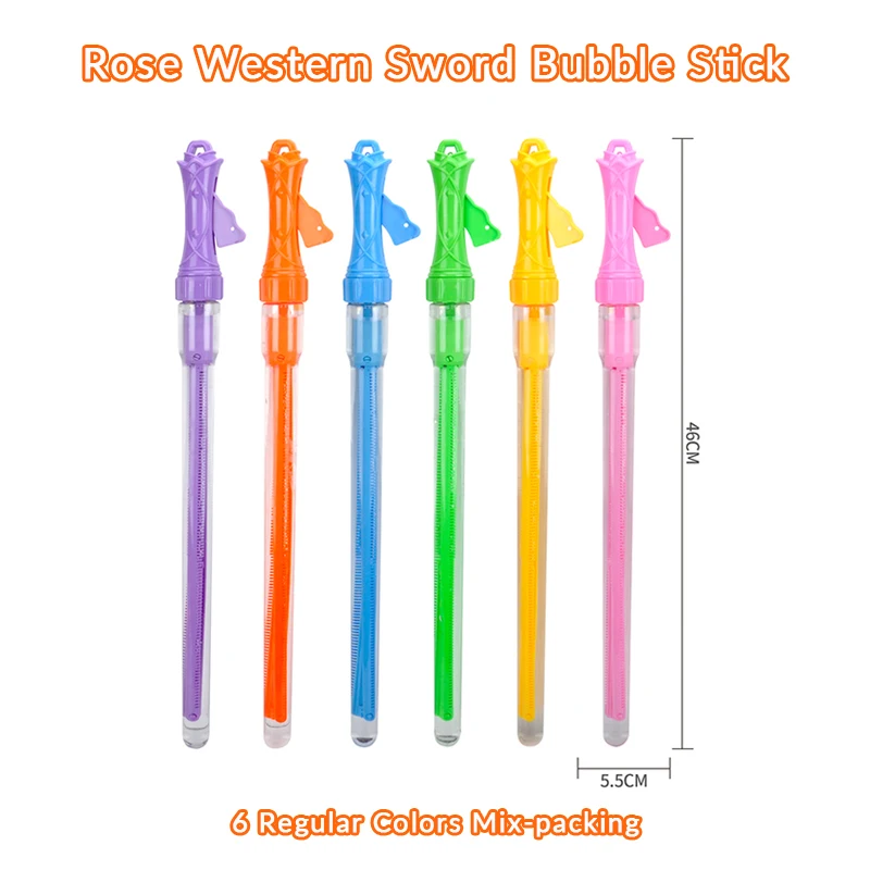 Summer Toy Sword Bubble Stick Outdoor/Indoor Activity Use Wedding Party Favors Supplies Colorful Bubble Blower Wand for Children