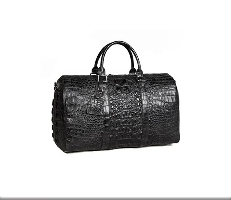 New arrival genuine crocodile leather skin men duffle Bag
