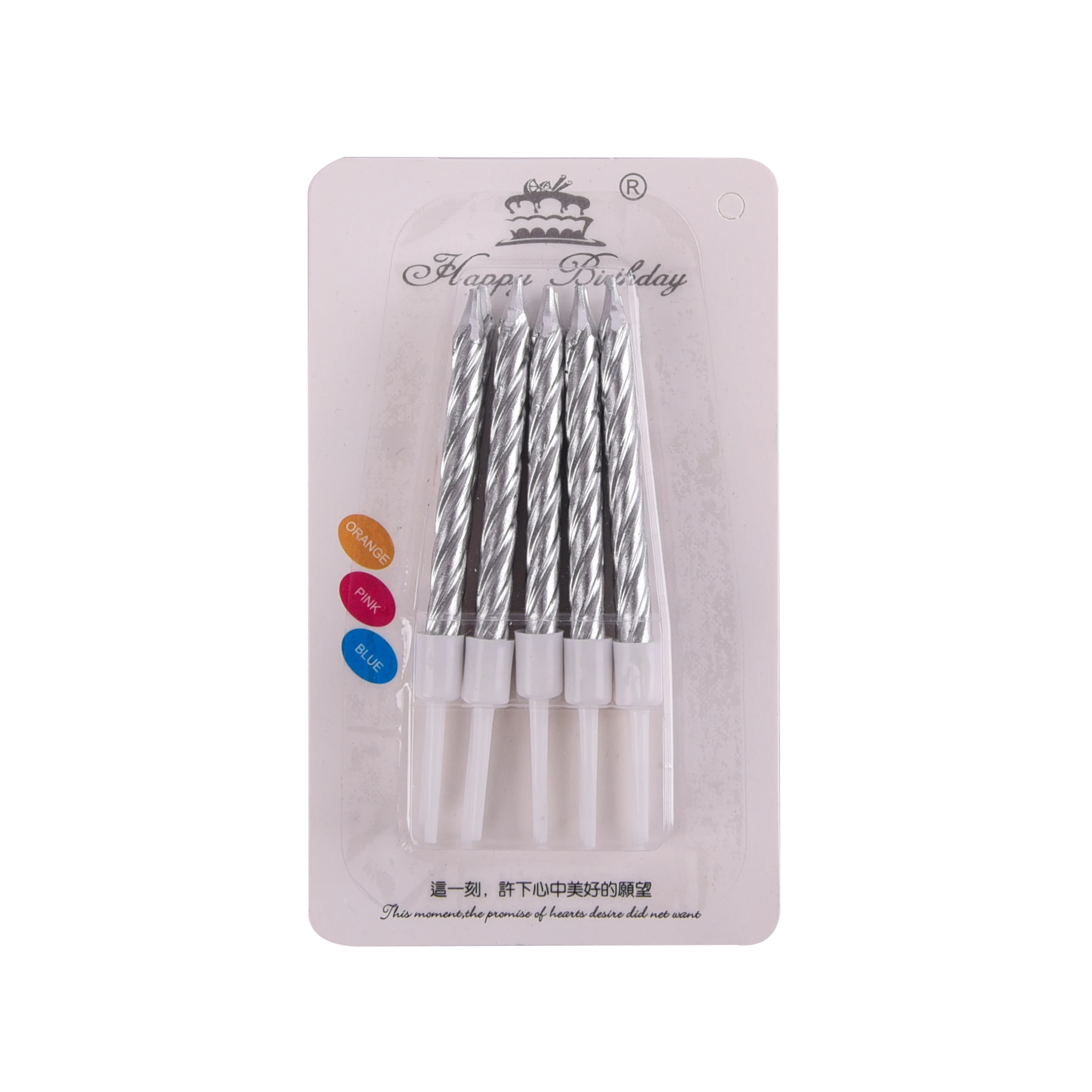 High End 100% Fully Refined Paraffin Wax Colourful Twist Taper Candle