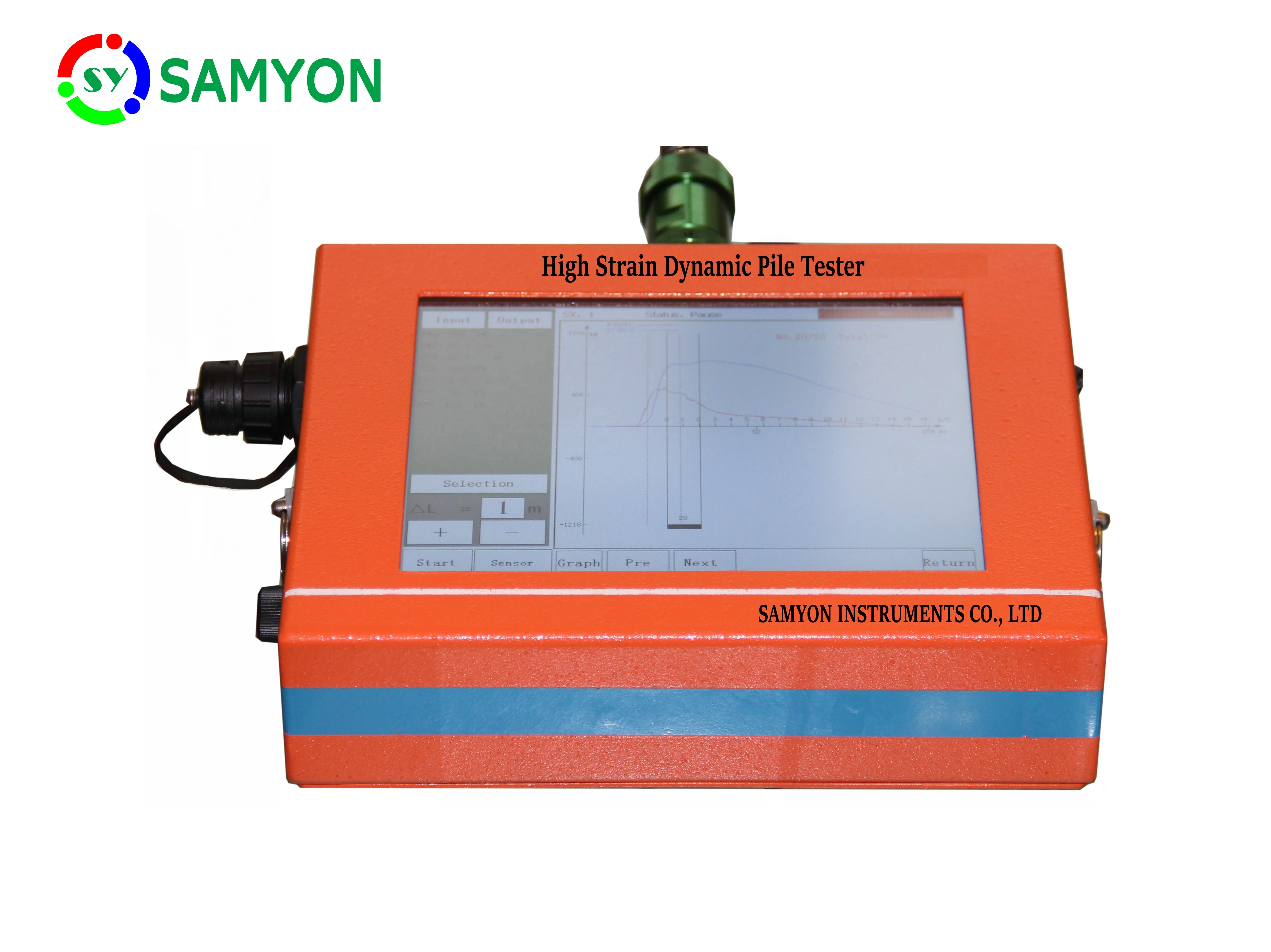 Hot Sale SAMYON Convenient Testing Machine Orange HPT High Strain Dynamic Concrete Pile Tester