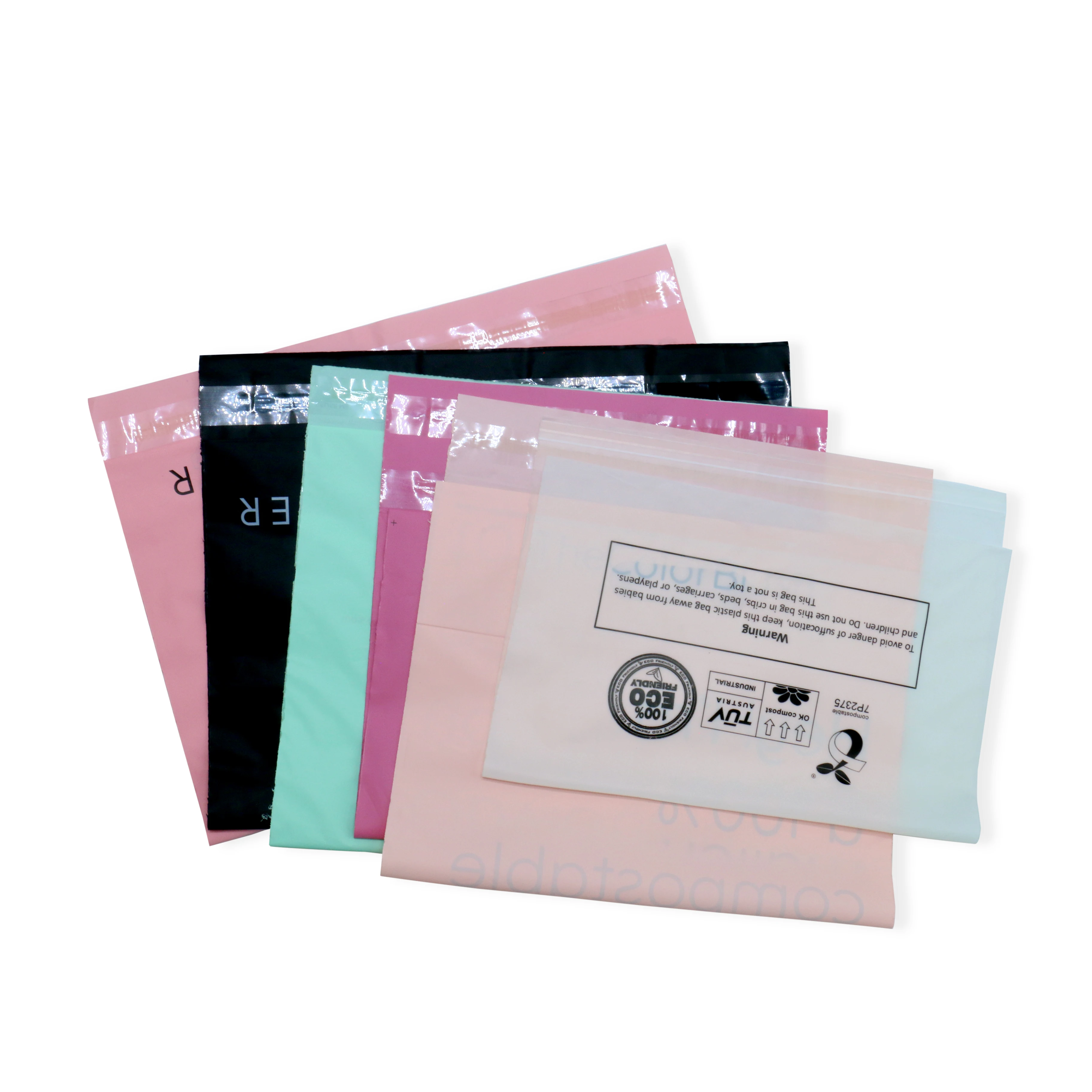 rock-bottom price matte custom design eco-friendly packaging envelopes bag pink poly mailers for jewelry box