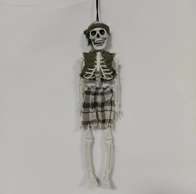 New Halloween decoration Pirate bartender Skeleton Ghost Festival Haunted House bar toy horror prop hanging ghost