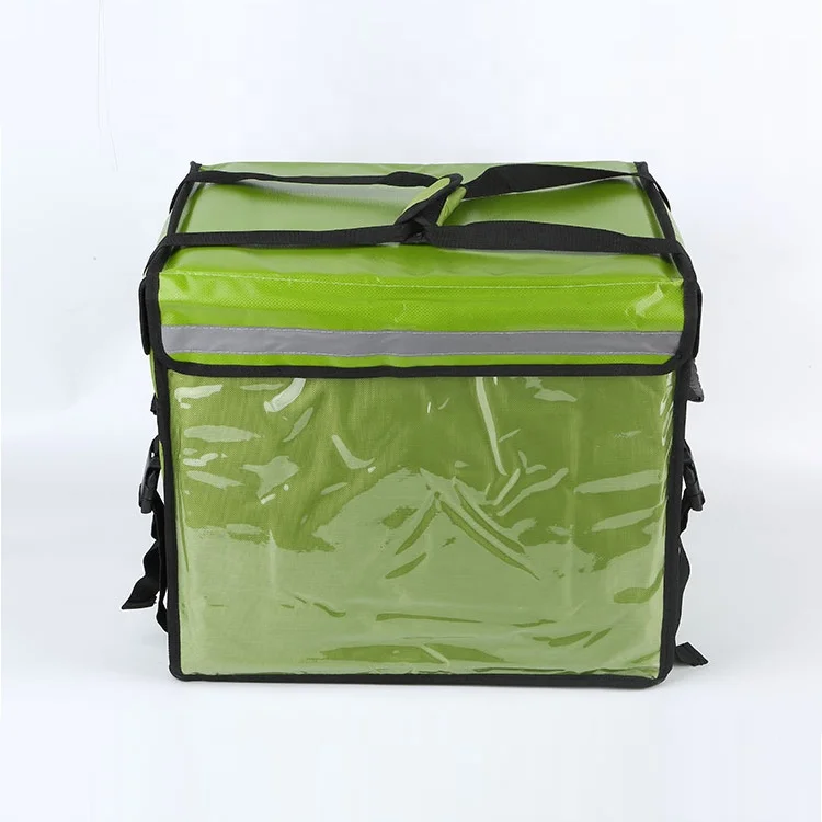 48L Insulated aluminium waterproof fast food pack pizza cooler delivery bag