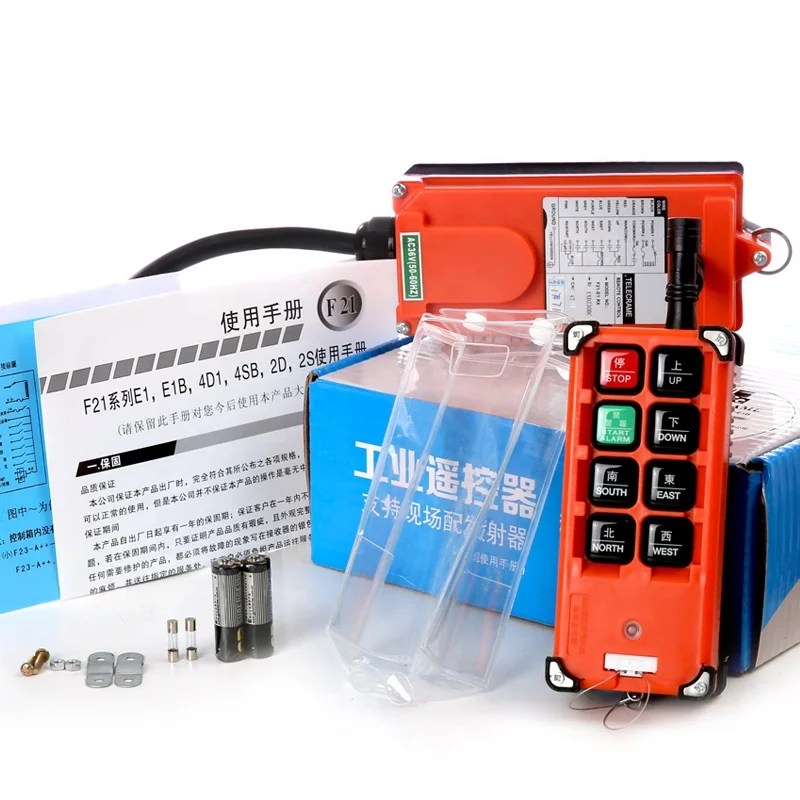 F21 Industrial Crane Radio Wireless Remote Control Transmitter And Receiver 100m