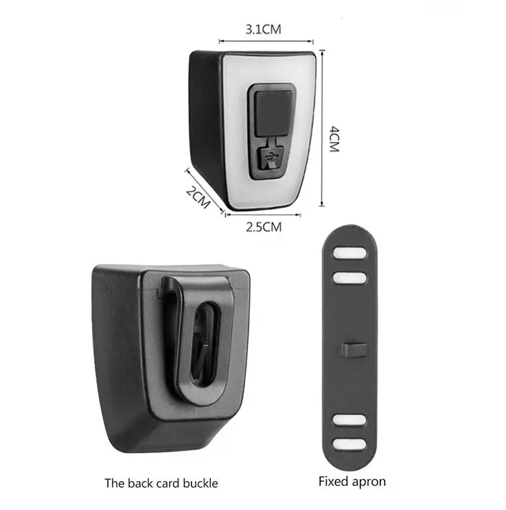 Задний Фонарь велосипедный Аккумуляторный с зарядкой от USB и защитой воды