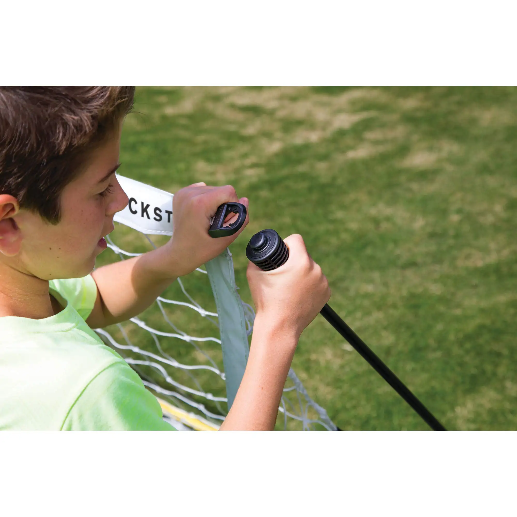 Rust resistant aluminum frame target soccer goal training for sale