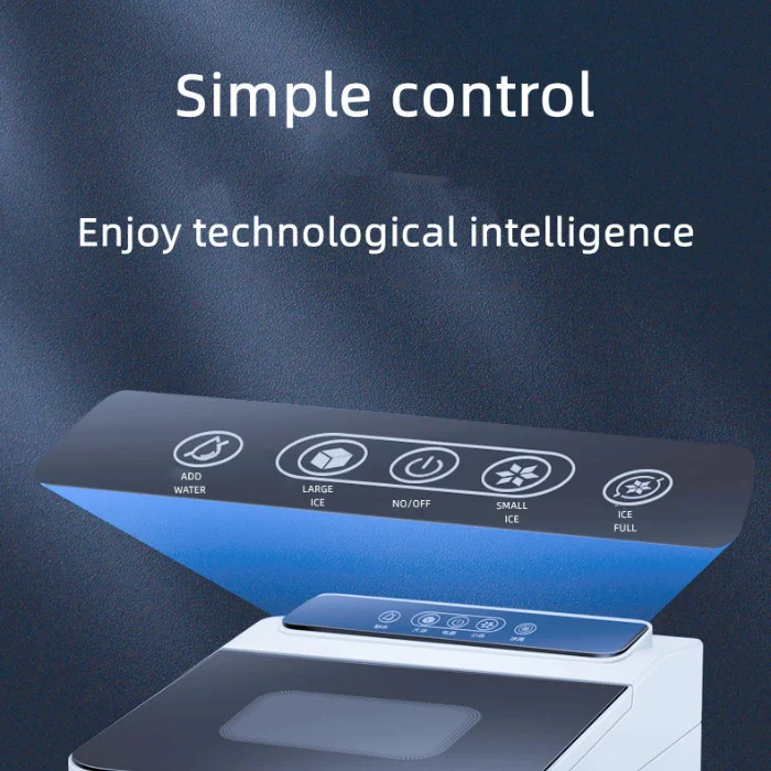 Портативная миниатюрная настольная машина для производства льда, 12 кг в день, льдогенератор для дома
