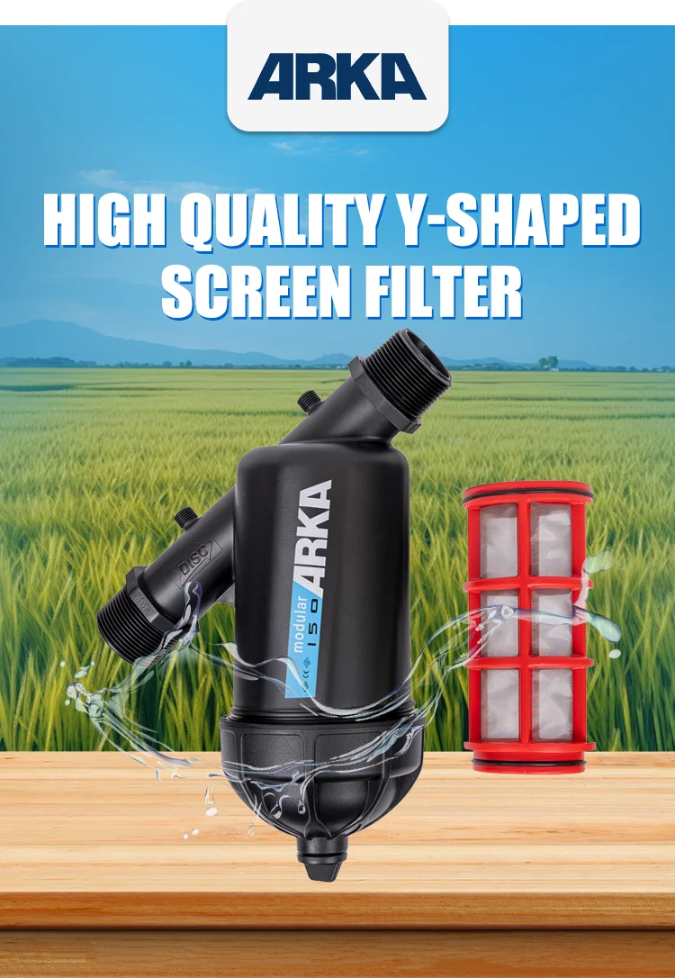 1.2 Inch Y-Type Screen Filter for Farm Drip Irrigation and Water Filtration Systems