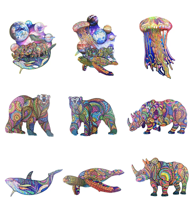 2022 Wooden Photo Custom Jigsaw Puzzle Diy Shaped wood 3D Children Puzzle