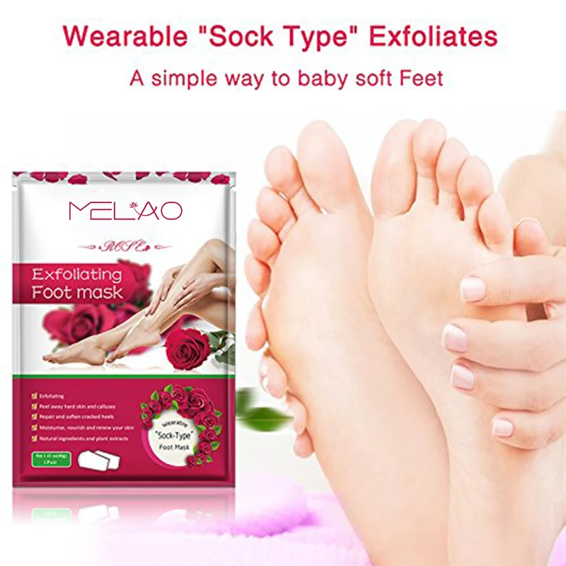 Wholesale Organic Olive Peeling Exfoliating Foot Mask Feet Mask Remove Dead Skin Cuticles Heel Foot Care Pedicure Socks
