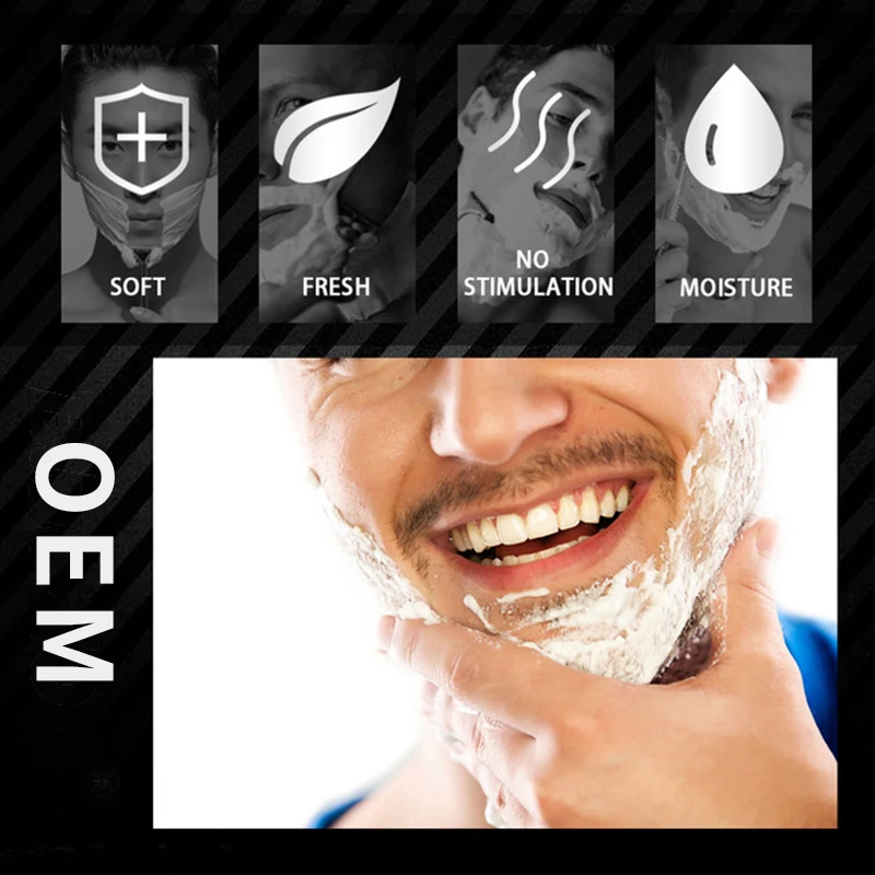 Мужской уход за кожей лица, органическое мыло для бритья бороды, фирменный крем для бритья из пены для мужчин
