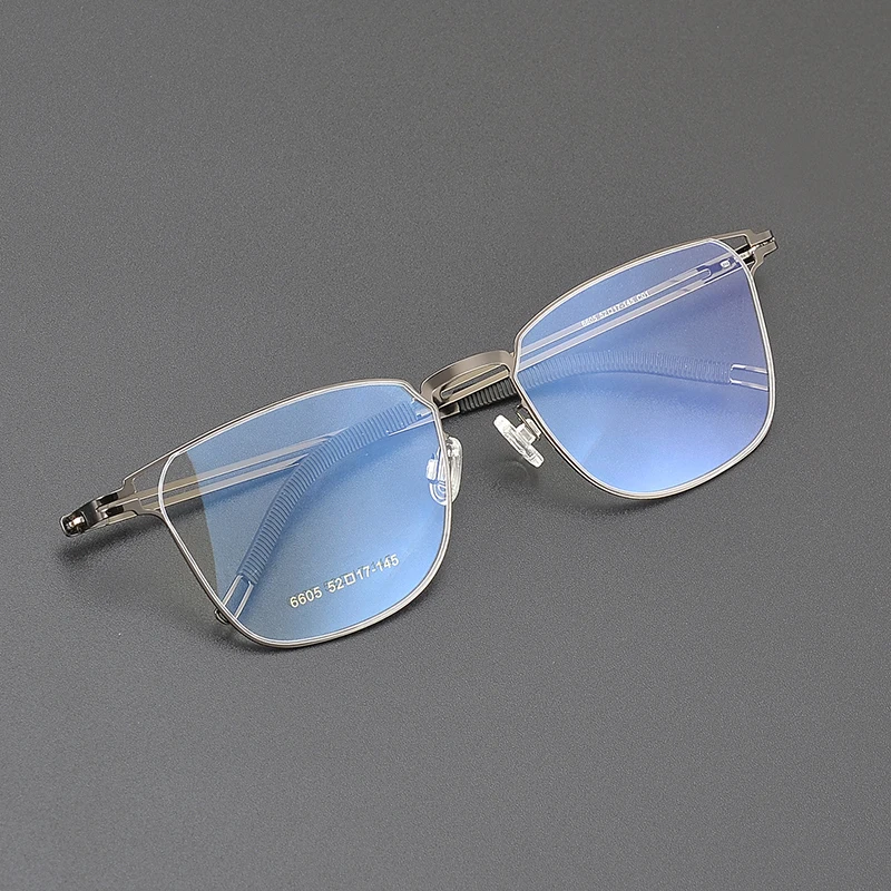 2024 чистая титановая оптическая оправа розовое золото Женская против синего света мужские брендовые дизайнерские очки для чтения дизайн логотипа