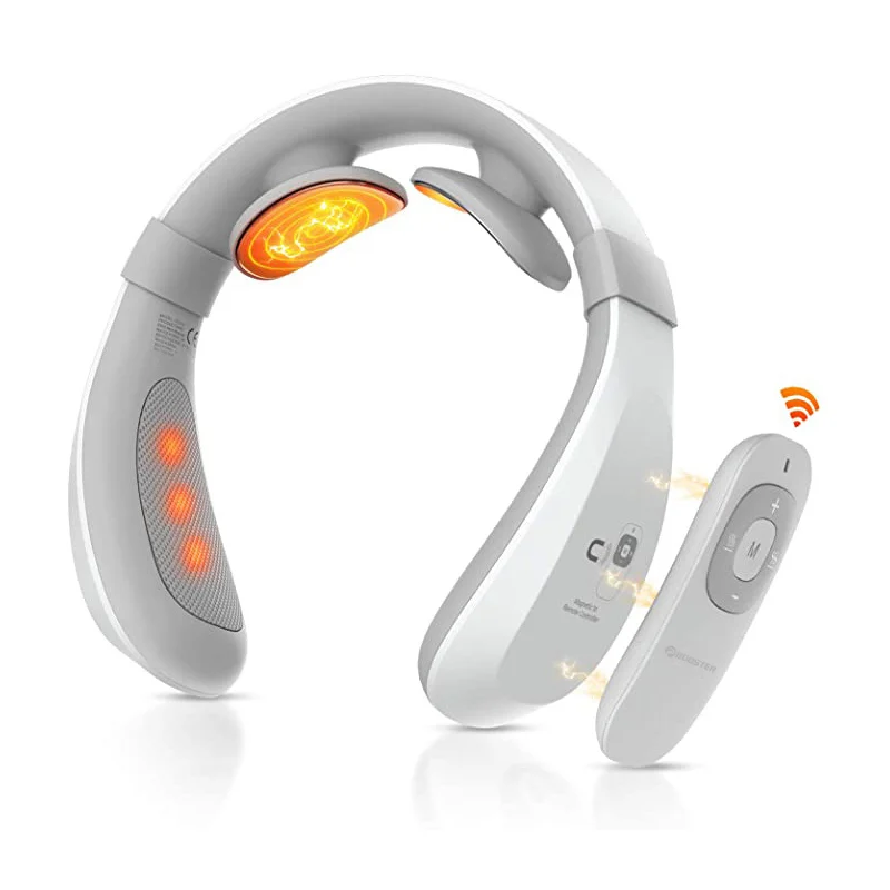 Therapy Electric Pulse Neck Massager Smart Neck Massager Rechargeable  Electric Heating Rolling Neck Massager for home