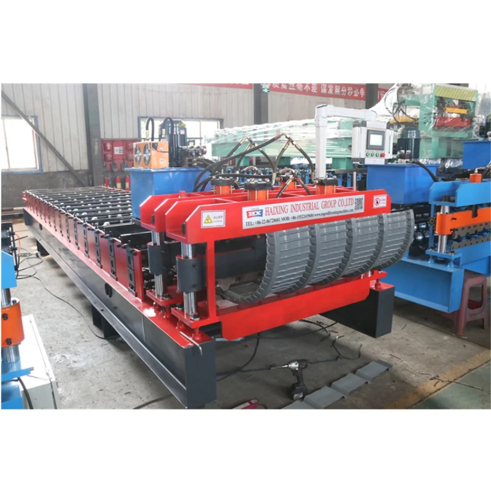 planchas de zinc para el techo maquina curvadora de teja curva Maquina para chapa de techo TR4